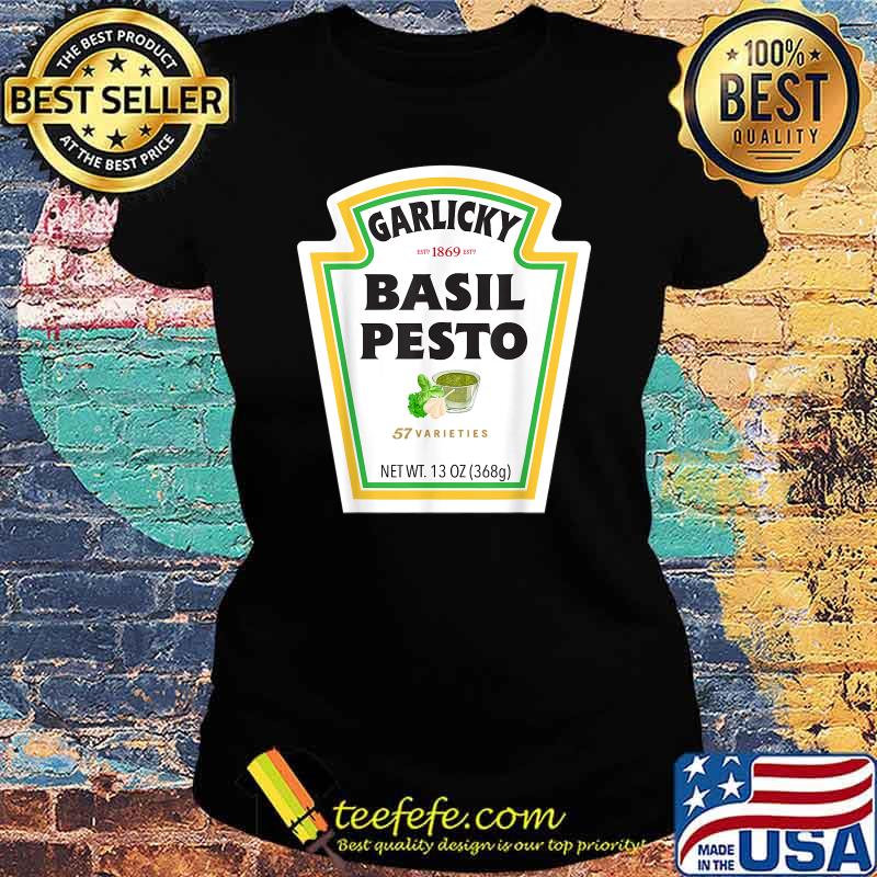 Gralicky Since 1869 Basil Pesto Sauce Bottle Label Halloween T-Shirt Ladies tee Gralicky Since 1869 Basil Pesto Sauce Bottle Label Halloween T-Shirt Ladies tee