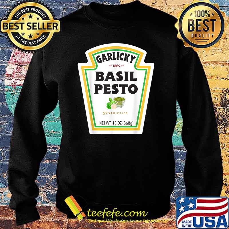Gralicky Since 1869 Basil Pesto Sauce Bottle Label Halloween T-Shirt Sweater Gralicky Since 1869 Basil Pesto Sauce Bottle Label Halloween T-Shirt Sweater