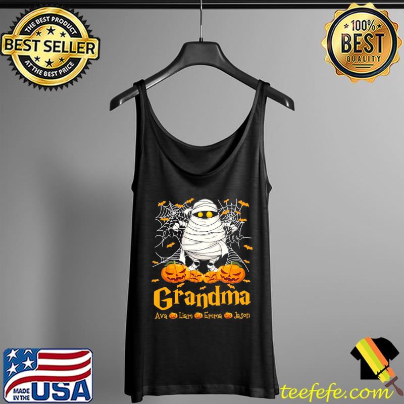 Grandma Ava Liam Emma Jason The Mummy Sticks to the Spiderweb Halloween Shirt Tank Top Grandma Ava Liam Emma Jason The Mummy Sticks to the Spiderweb Halloween Shirt Tank Top