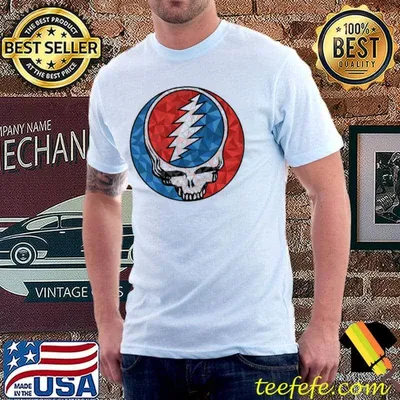 Grateful Dead Coloful Fractal Steal Your Face T-Shirt