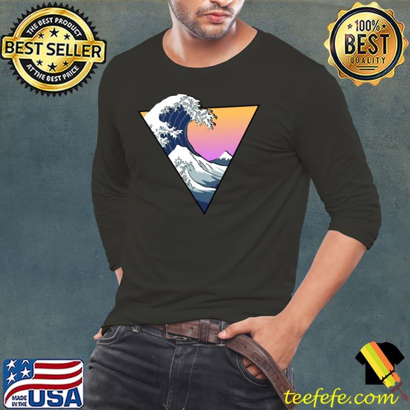 Great Wave Aesthetic Essential T-Shirt Long Sleeve Tee Great Wave Aesthetic Essential T-Shirt Long Sleeve Tee