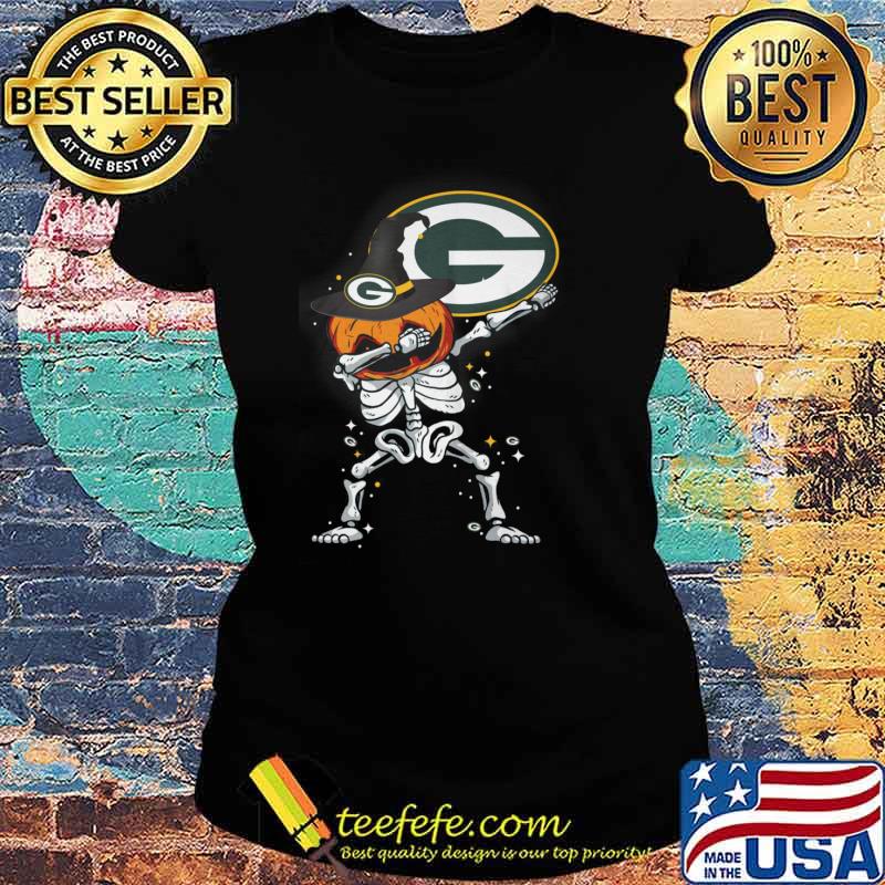 Green Bay Packer Skull Halloween Shirt Ladies tee Green Bay Packer Skull Halloween Shirt Ladies tee