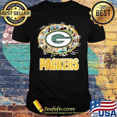 Green bay packers signatures football shirt