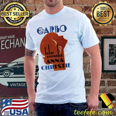 Greta Garbo in Anna Christie Movie Poster T-Shirt