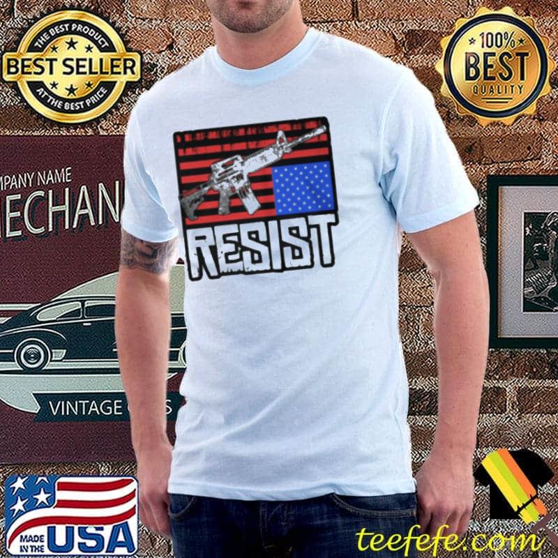 Gun Resist American Flag Shirt