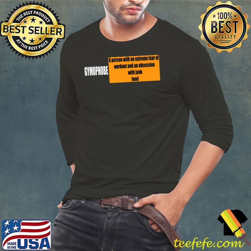 Gymophobe Premium T-Shirt Long Sleeve Tee Gymophobe Premium T-Shirt Long Sleeve Tee