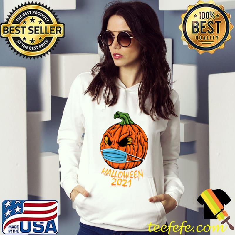 Halloween 2021 Jack-O pumpkin mask covid-19 T-Shirt Hoodie Halloween 2021 Jack-O pumpkin mask covid-19 T-Shirt Hoodie