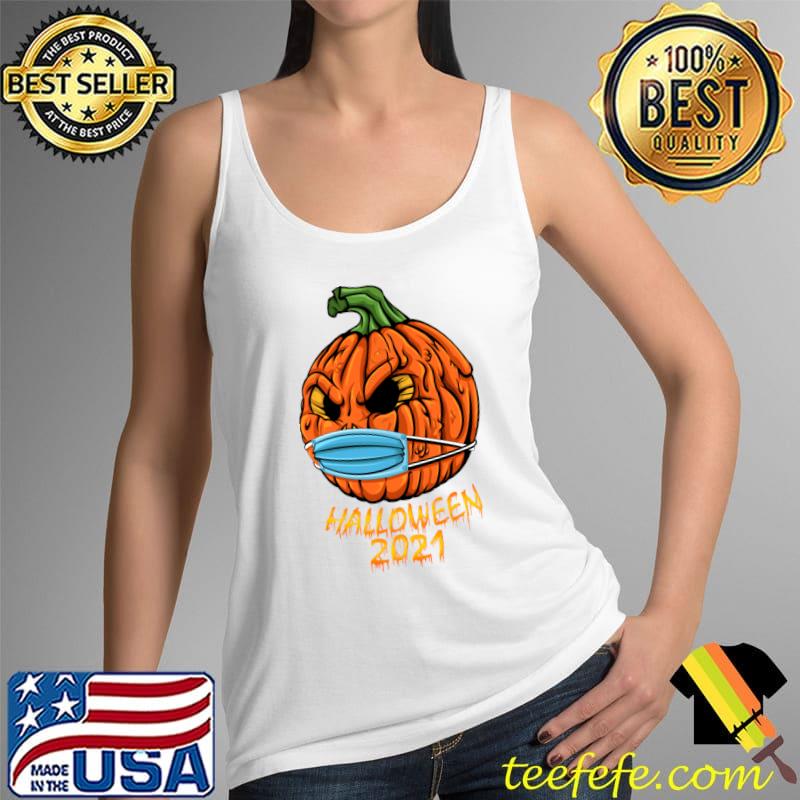 Halloween 2021 Jack-O pumpkin mask covid-19 T-Shirt Tank Top Halloween 2021 Jack-O pumpkin mask covid-19 T-Shirt Tank Top