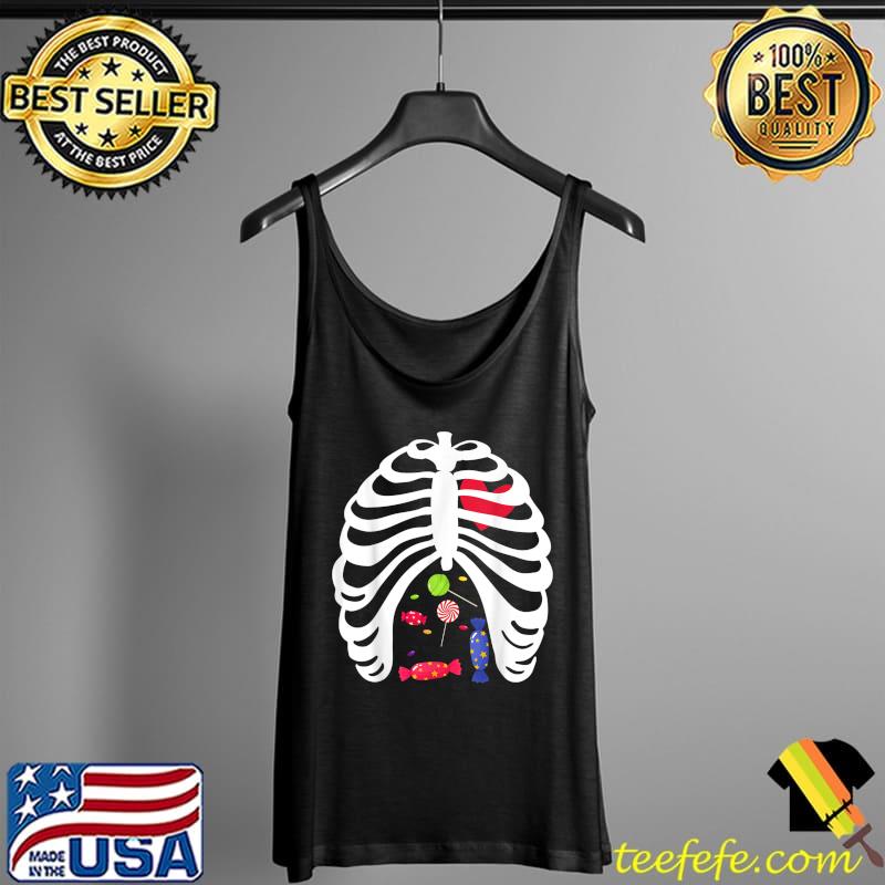 Halloween Candy Skeleton Rib Cage T-Shirt Tank Top Halloween Candy Skeleton Rib Cage T-Shirt Tank Top