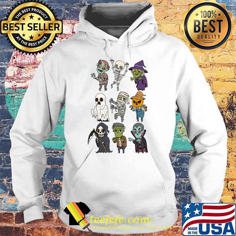Halloween Character Skeleton Zombie Scary Pumpkin Mummy Kids T-Shirt Hoodie Halloween Character Skeleton Zombie Scary Pumpkin Mummy Kids T-Shirt Hoodie