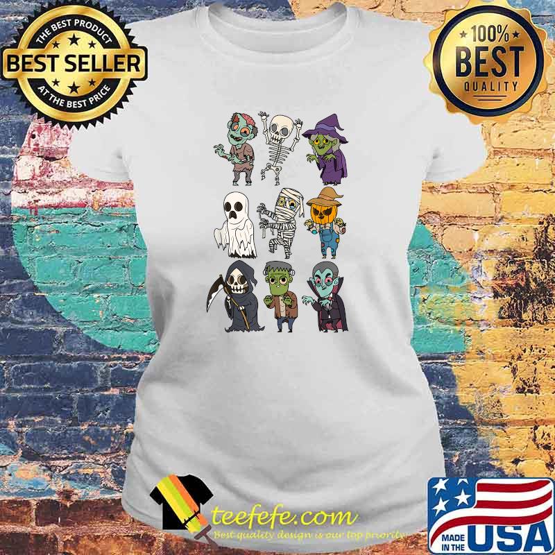 Halloween Character Skeleton Zombie Scary Pumpkin Mummy Kids T-Shirt Laides tee Halloween Character Skeleton Zombie Scary Pumpkin Mummy Kids T-Shirt Laides tee