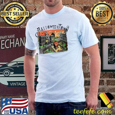 Halloween Cute Halloween Town And Chill Movies T-Shirt