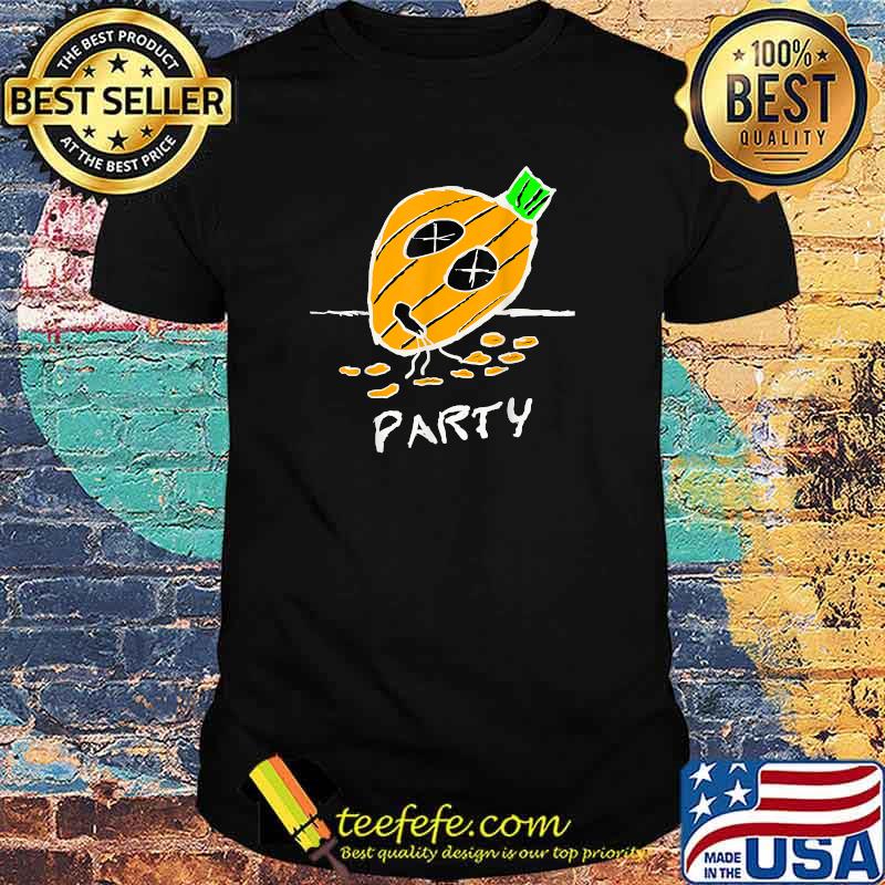 Halloween Drinking Party Puking seeds Pumpkin men woman T-Shirt