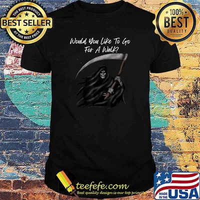 Halloween Grim Reaper Last Walk October Holiday Spooky T-Shirt