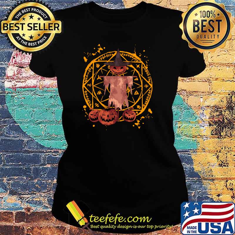 Halloween Jack O Lantern Scarecrow Spooky Pumpkin T-s Ladies tee Halloween Jack O Lantern Scarecrow Spooky Pumpkin T-s Ladies tee