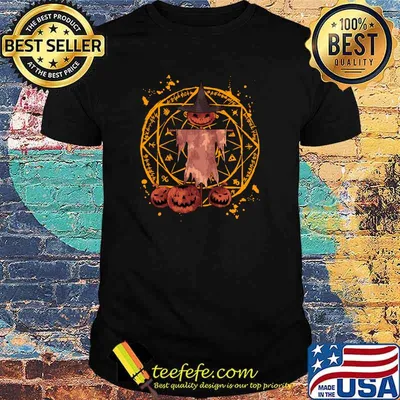 Halloween Jack O Lantern Scarecrow Spooky Pumpkin T-shirt