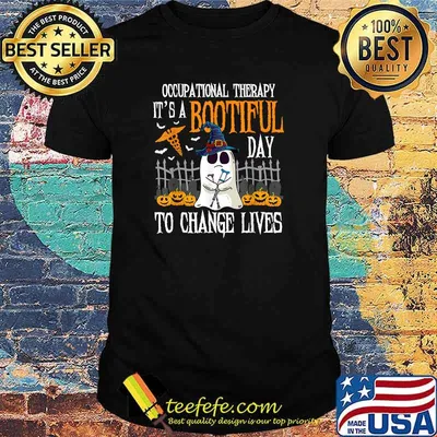 Halloween Occupational Therapy A Bootiful Day To Save Lives T-Shirt