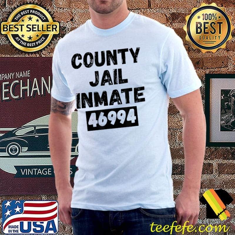 Halloween Prisoner Costume Shirt County Jail Inmate Funny T-Shirt