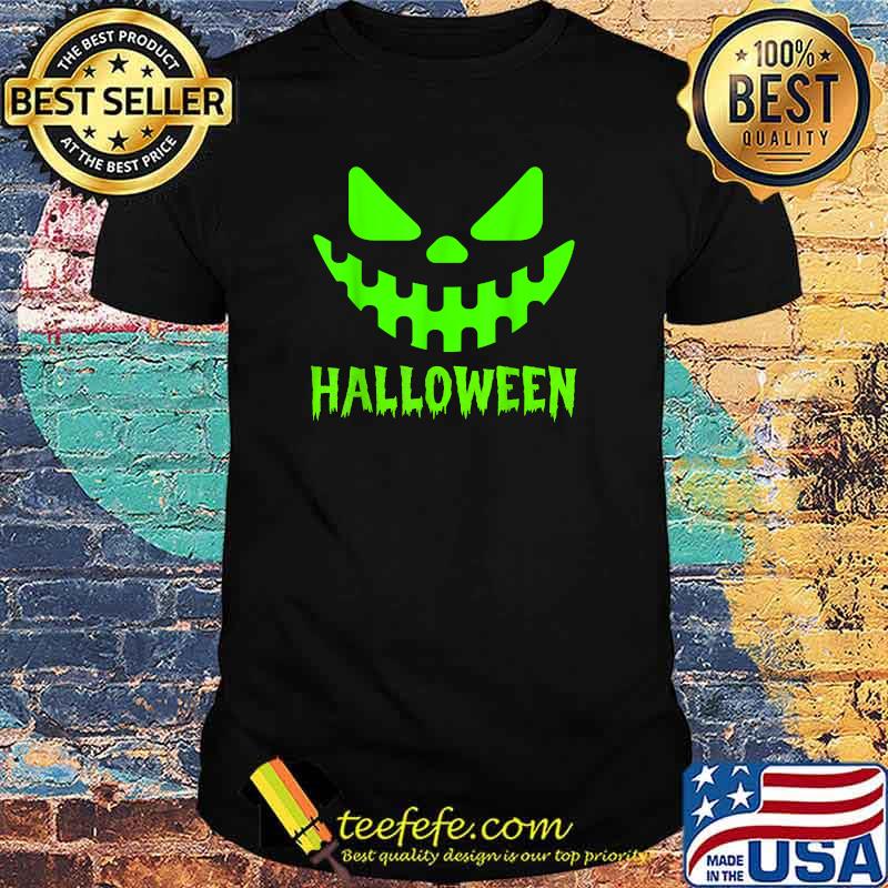 Halloween Pumpkin funny face run Costume Men Women Fun Kids T-Shirt