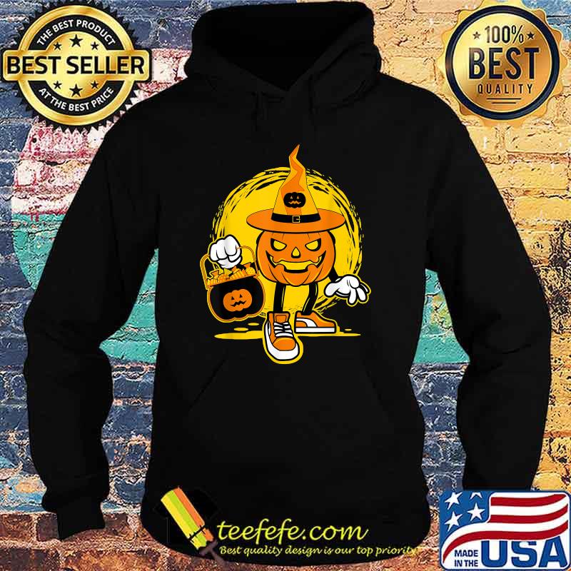 Halloween pumpkin game design character with candies T-Shirt Hoodie Halloween pumpkin game design character with candies T-Shirt Hoodie