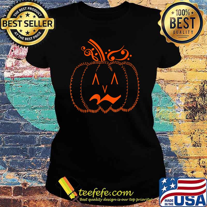 Halloween, Pumpkin, music teacher, Halloween costume, notes T-Shirt Ladies tee Halloween, Pumpkin, music teacher, Halloween costume, notes T-Shirt Ladies tee
