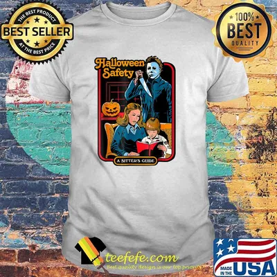 Halloween Safety Family Guide Vintage Creepy Parody T-Shirt