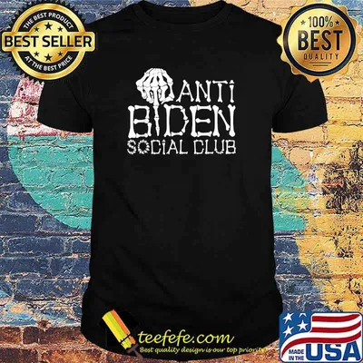 Halloween skeleton - Anti Biden Social Club T-Shirt