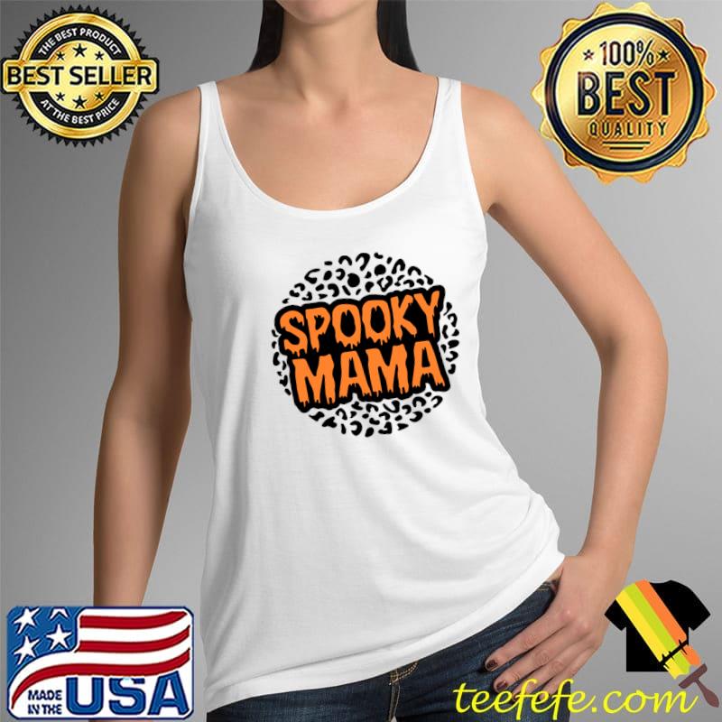 Halloween Spooky Mama Trick or treat scarry pumpkin with bats T-Shirt Tank Top Halloween Spooky Mama Trick or treat scarry pumpkin with bats T-Shirt Tank Top