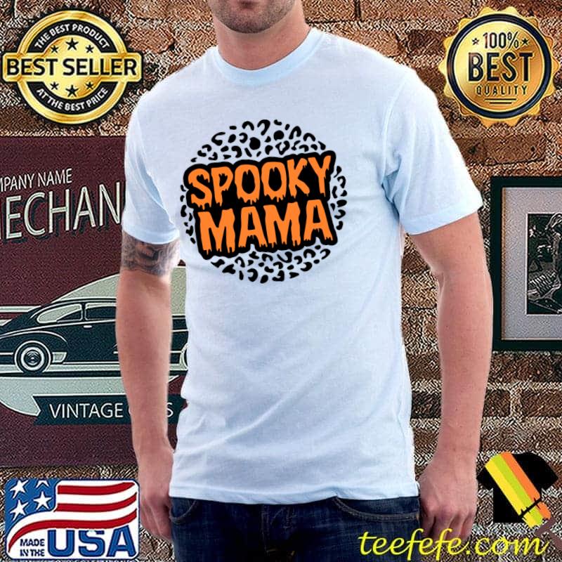 Halloween Spooky Mama Trick or treat scarry pumpkin with bats T-Shirt Unisex Halloween Spooky Mama Trick or treat scarry pumpkin with bats T-Shirt Unisex