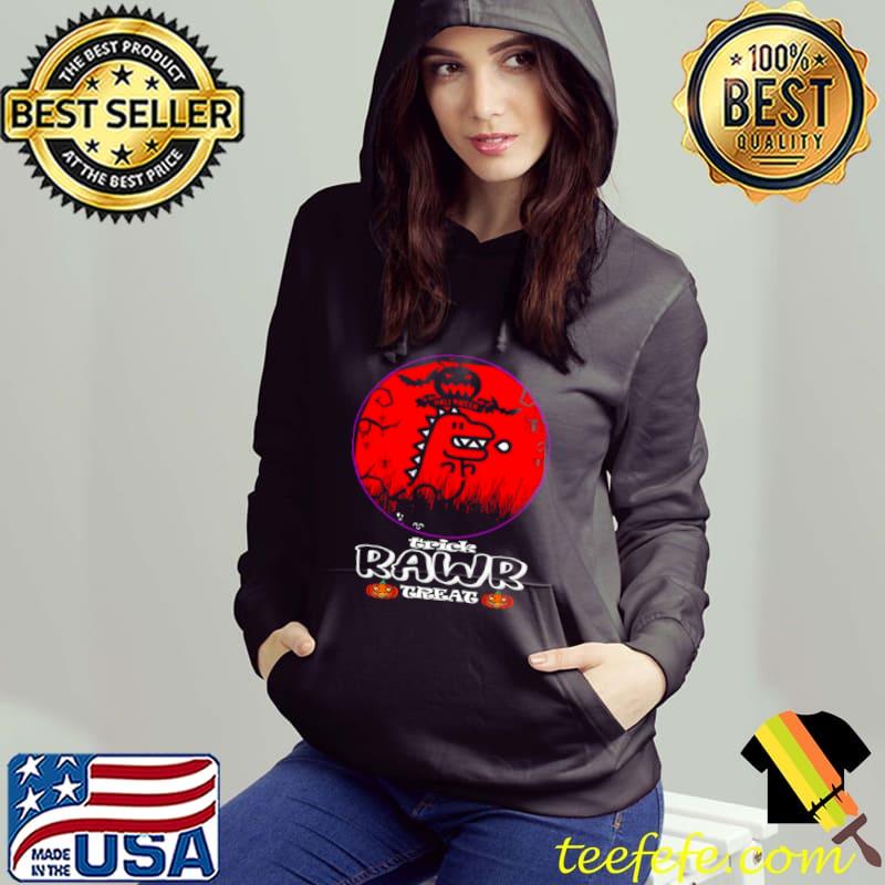 Halloween T rex chibi trick rawr treat s Hoodie Halloween T rex chibi trick rawr treat s Hoodie