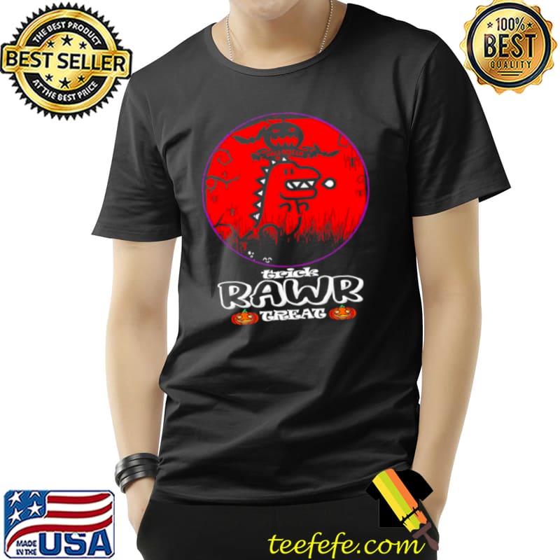Halloween T rex chibi trick rawr treat shirt