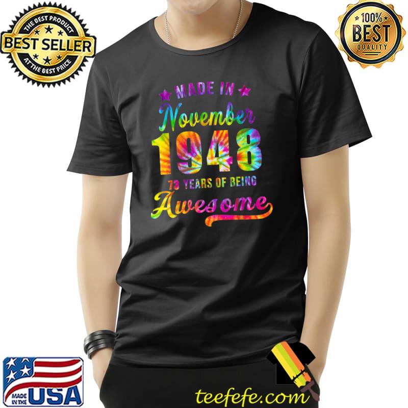 Happy 11th Birthday Decoration Made In November 1948 T-Shirt Unisex Happy 11th Birthday Decoration Made In November 1948 T-Shirt Unisex