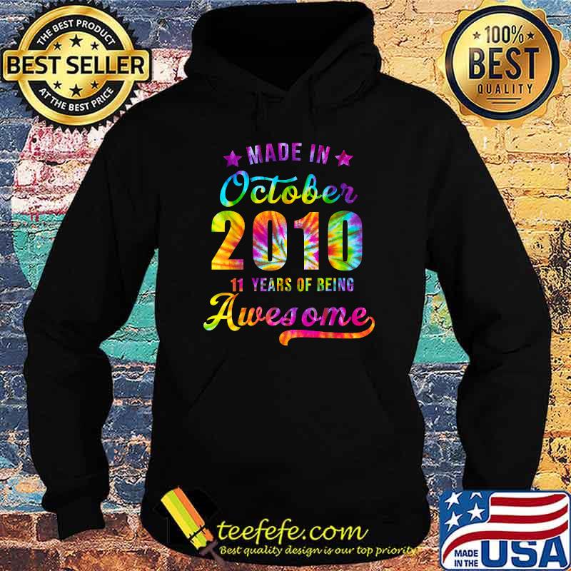 Happy 11th Birthday Decoration Made In October 2010 T-Shirt Hoodie Happy 11th Birthday Decoration Made In October 2010 T-Shirt Hoodie