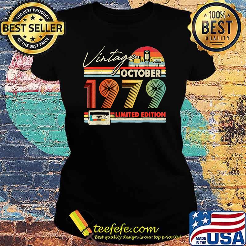 Happy 42nd Bday Vintage October 1979 Shirt 42 Years Old T-Shirt Ladies tee Happy 42nd Bday Vintage October 1979 Shirt 42 Years Old T-Shirt Ladies tee