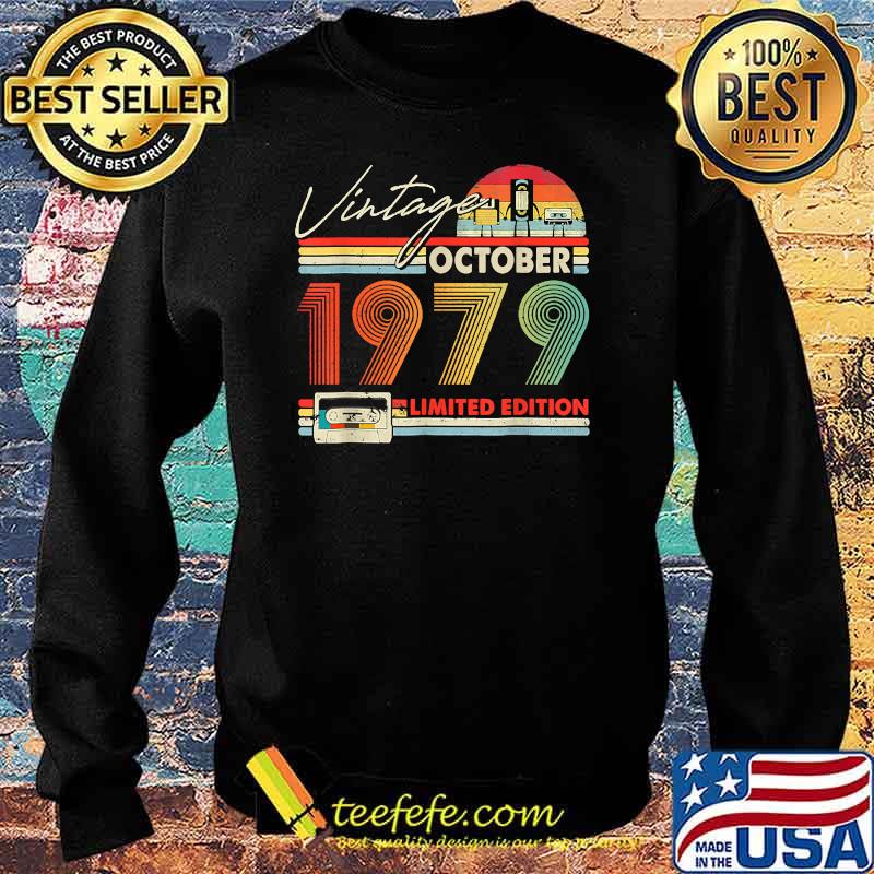 Happy 42nd Bday Vintage October 1979 Shirt 42 Years Old T-Shirt Sweater Happy 42nd Bday Vintage October 1979 Shirt 42 Years Old T-Shirt Sweater