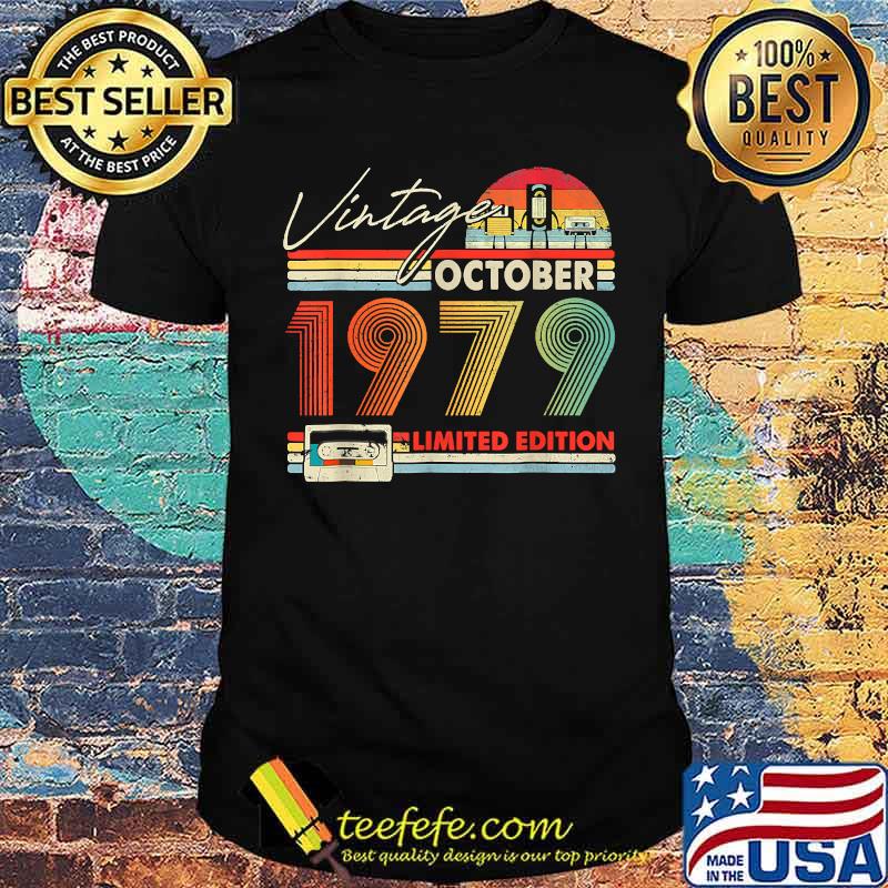 Happy 42nd Bday Vintage October 1979 Shirt 42 Years Old T-Shirt