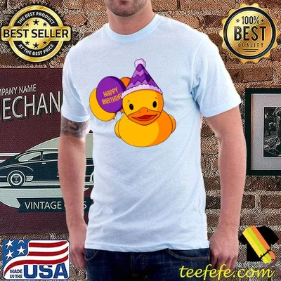 Happy Birthday Rubber Duck T-Shirt