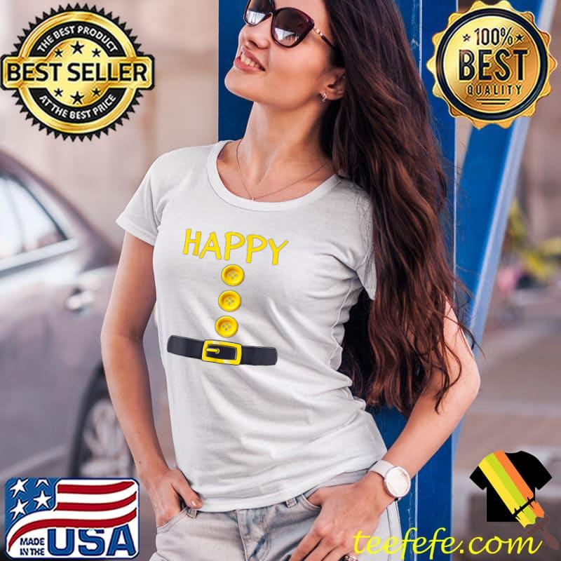 Happy Dwarf Halloween Costume Color Matching Gifts Idea T-Shirt Ladies Tee Happy Dwarf Halloween Costume Color Matching Gifts Idea T-Shirt Ladies Tee