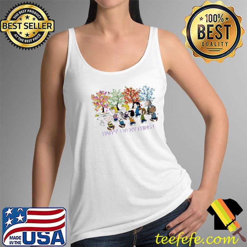Happy everything snoopy and friends peanut tree colors s Tank Top Happy everything snoopy and friends peanut tree colors s Tank Top