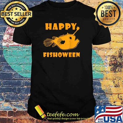 Happy Fishoween Halloween Fish Fisherman Fisherwoman T-Shirt