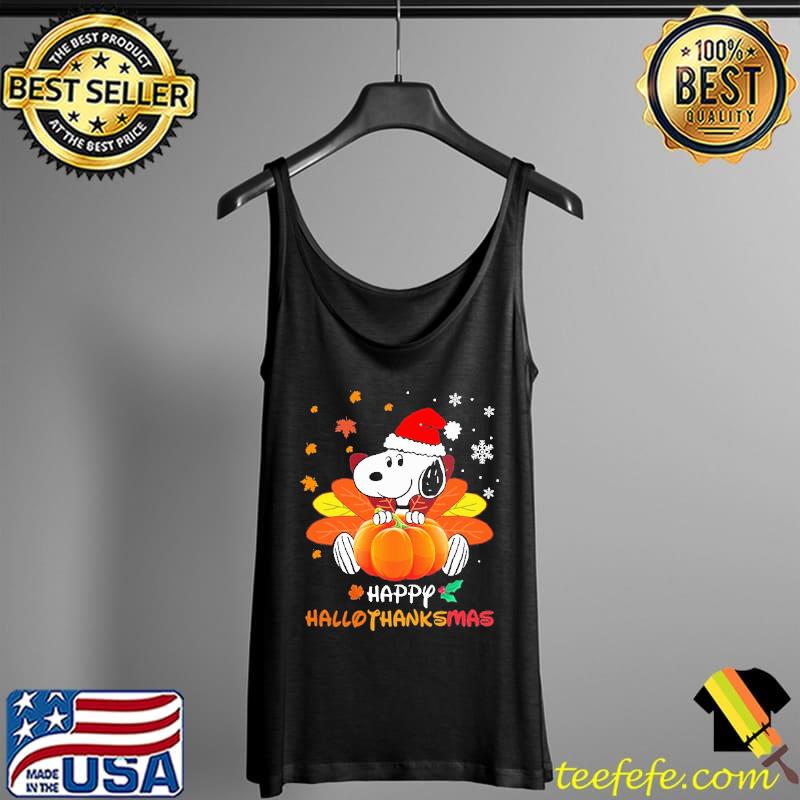 Happy hallothanksmas snoopy pumpkin thanksgiving s Tank Top Happy hallothanksmas snoopy pumpkin thanksgiving s Tank Top
