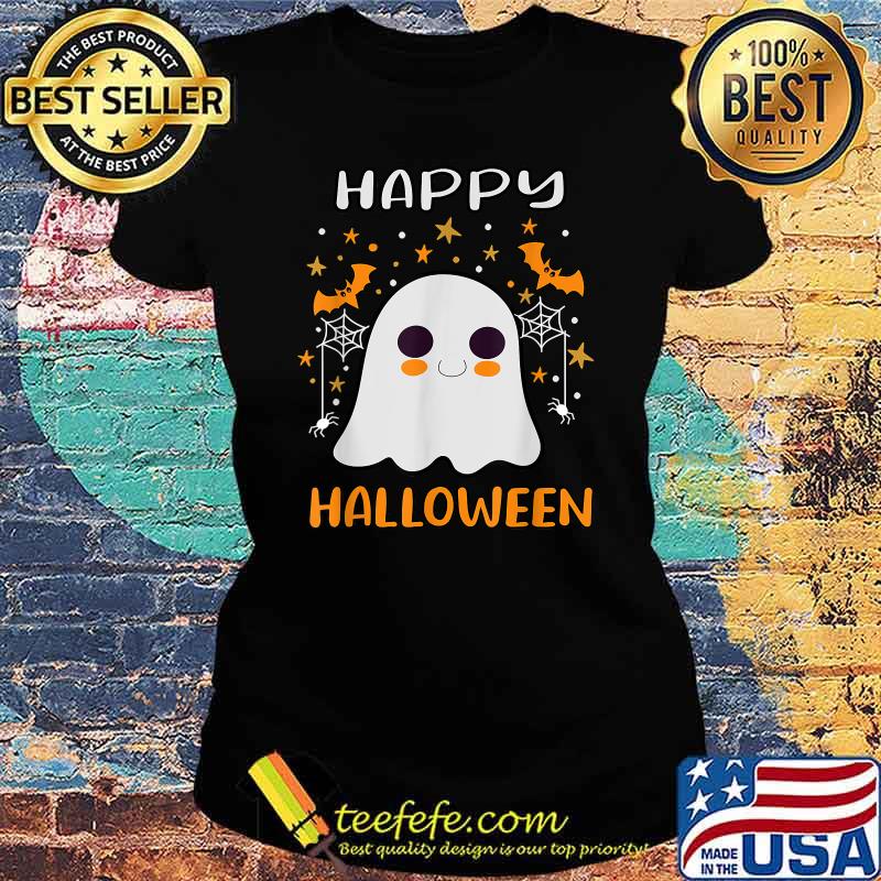 Happy Halloween Funny Halloween Ghost Cute for Women T-Shirt Ladies tee Happy Halloween Funny Halloween Ghost Cute for Women T-Shirt Ladies tee