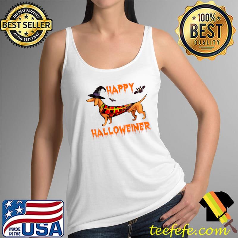 Happy Halloween Weiner Funny Dog Dachshund halloween Apparel T-Shirt Tank Top Happy Halloween Weiner Funny Dog Dachshund halloween Apparel T-Shirt Tank Top