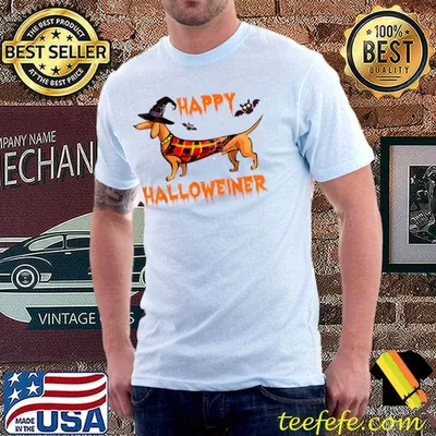 Happy Halloween Weiner Funny Dog Dachshund halloween Apparel T-Shirt