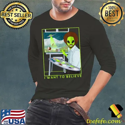 Happy Little Aliens want to believe T-Shirt
