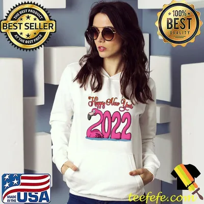 Happy New Year 2022 - Cute Flamingo 2022 T-Shirt