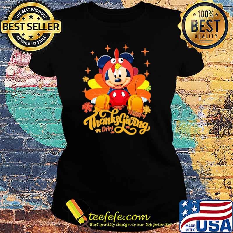Happy Thanks Giving Day Mickey Mouse Autumn Shirt Ladies tee Happy Thanks Giving Day Mickey Mouse Autumn Shirt Ladies tee