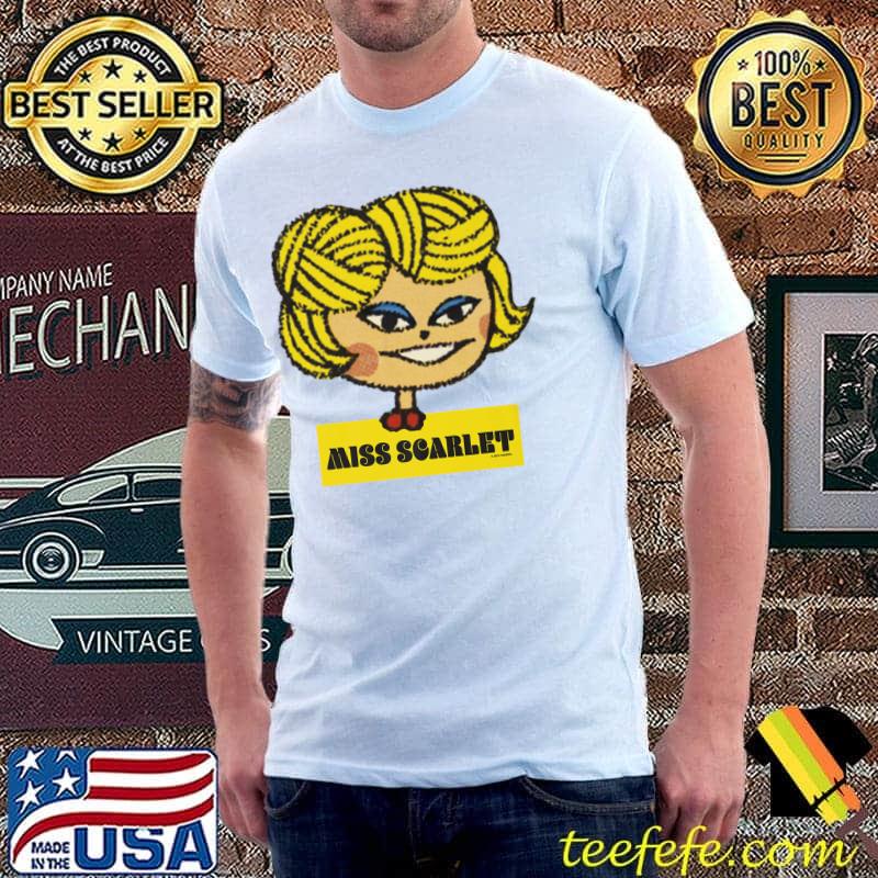 Hasbro Clue Miss Scarlet Big Face Premium T-Shirt
