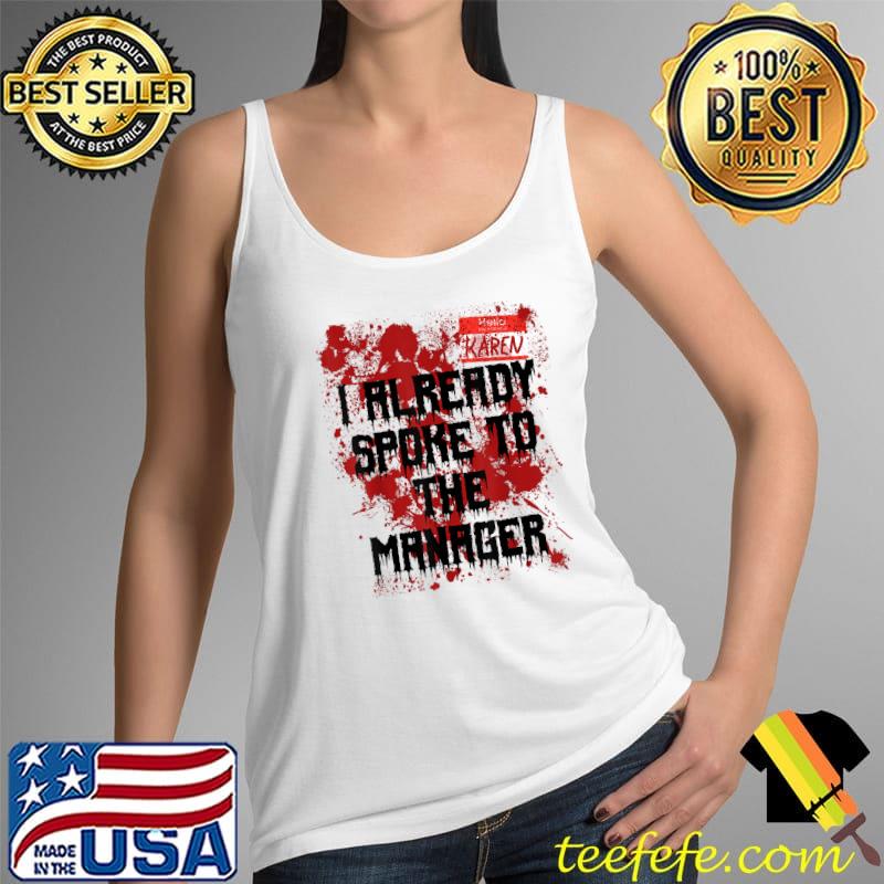 Hello My Name Is Karen Bloody Funny Halloween Costume T-Shirt Tank Top Hello My Name Is Karen Bloody Funny Halloween Costume T-Shirt Tank Top