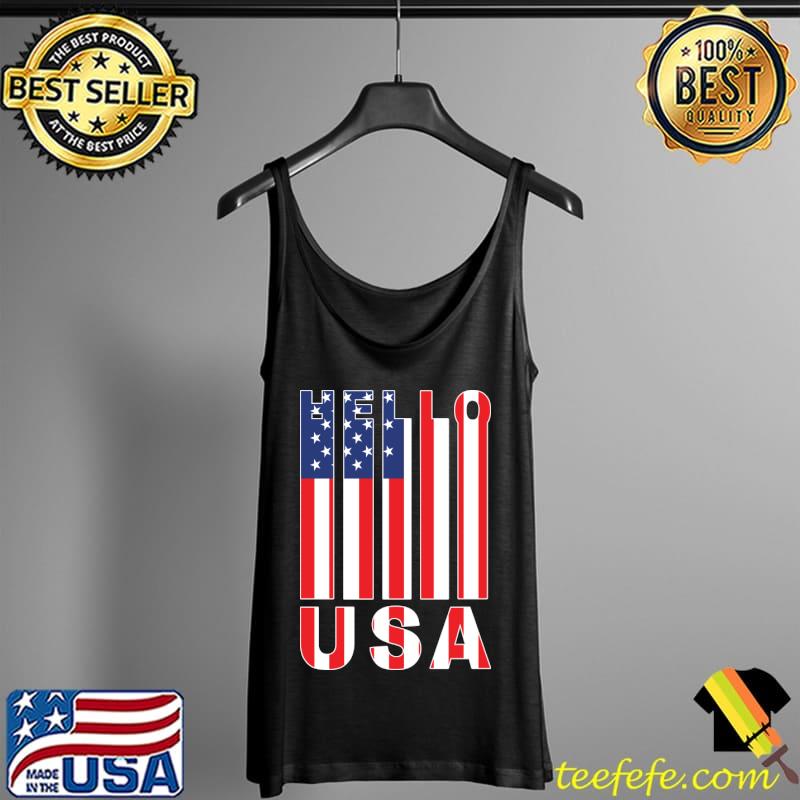 Hello USA T-Shirt Tank Top Hello USA T-Shirt Tank Top